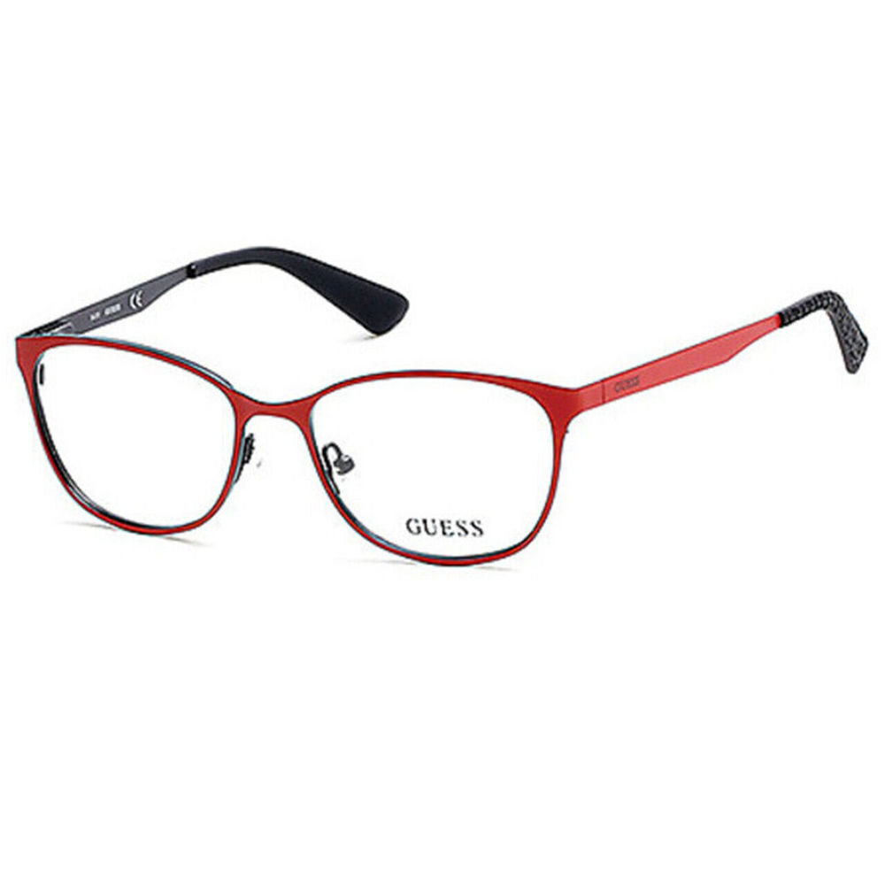 NWT GUESS 2564 51067 Red/Black Eyeglasses